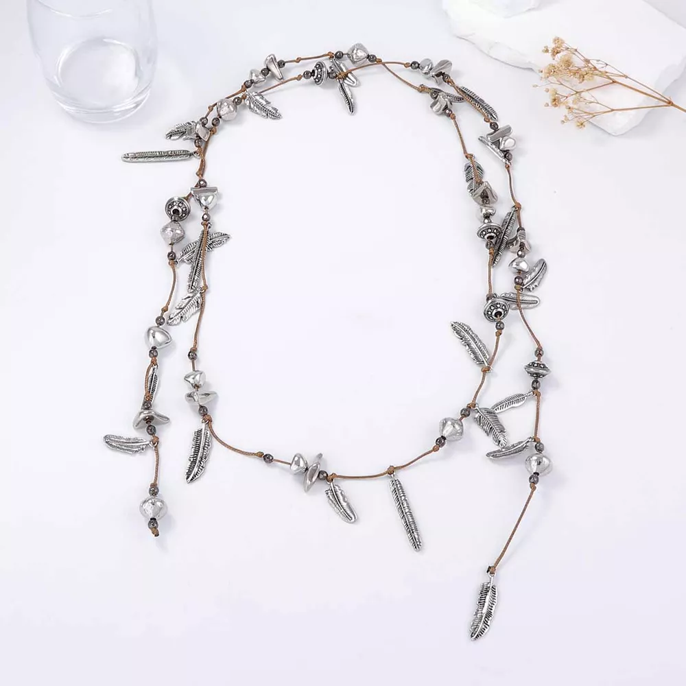 Leaf Chain Layered Necklace