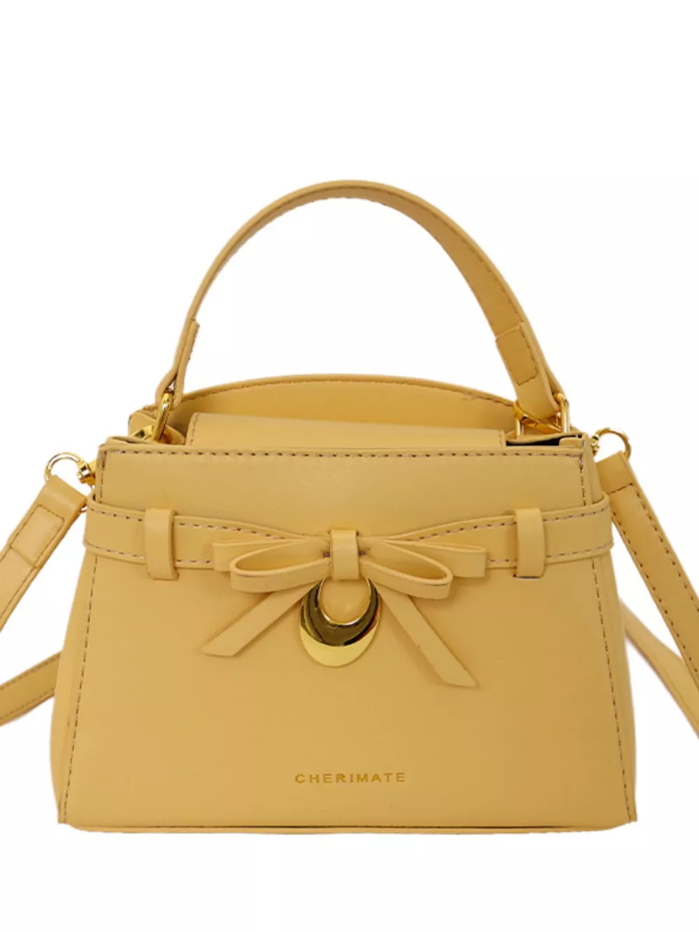 Bow PU Leather Crossbody Bag, image 5