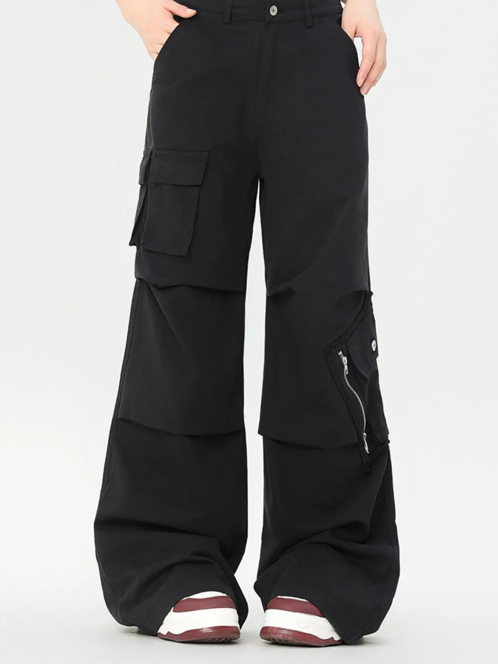 Men's Wide Leg Cargo Pants, image 6