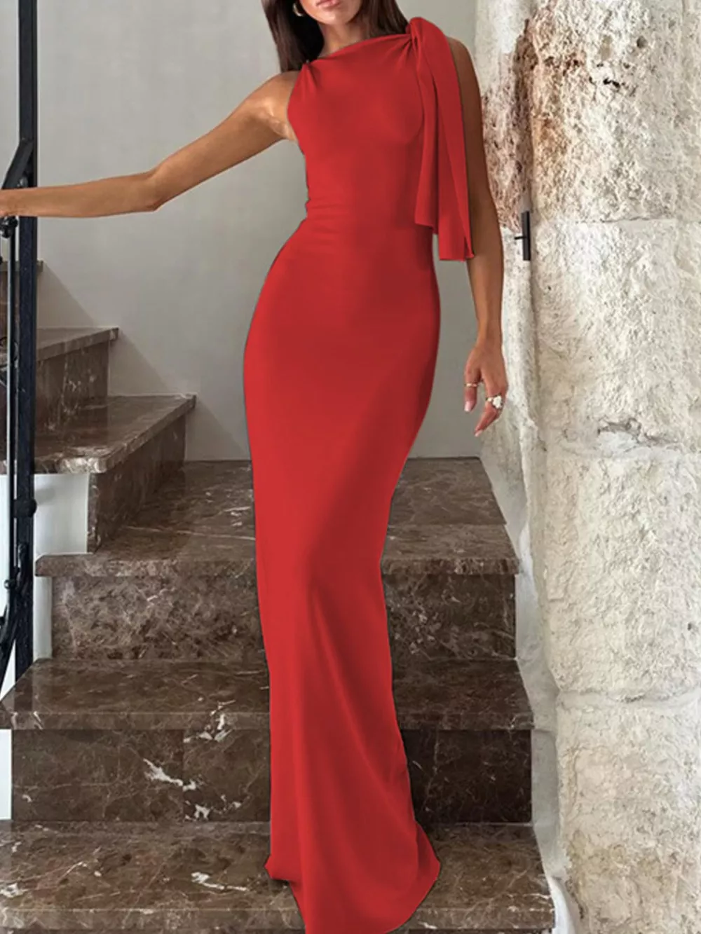 Sleeveless Maxi Dress with Draping Detail, image 23