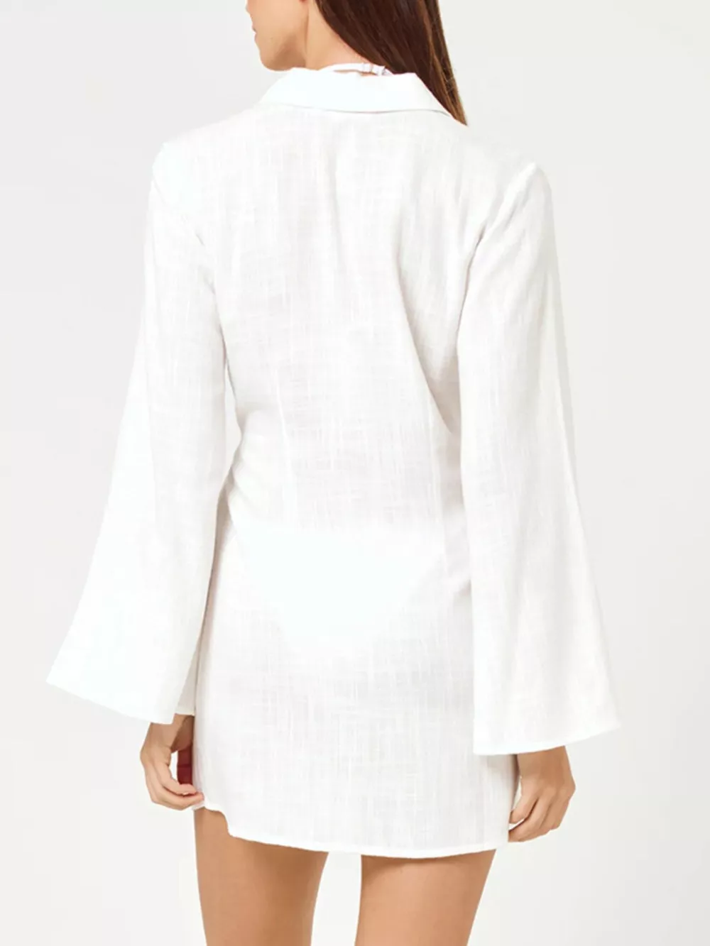 Tied Long Sleeve Cover Up Dress, image 7