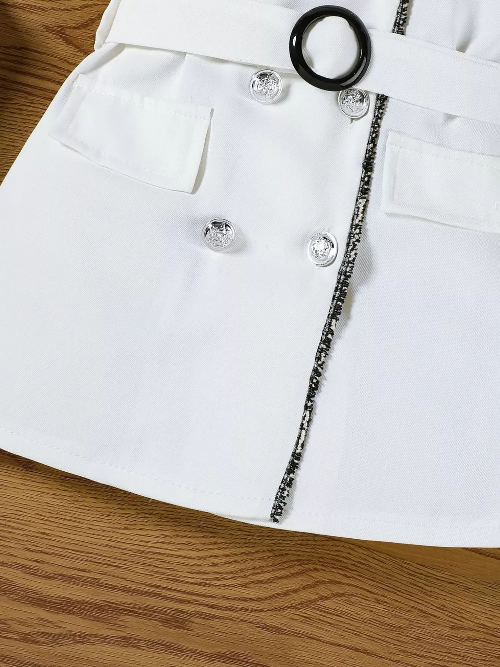 Children's Double Breasted Belt Dress, image 6
