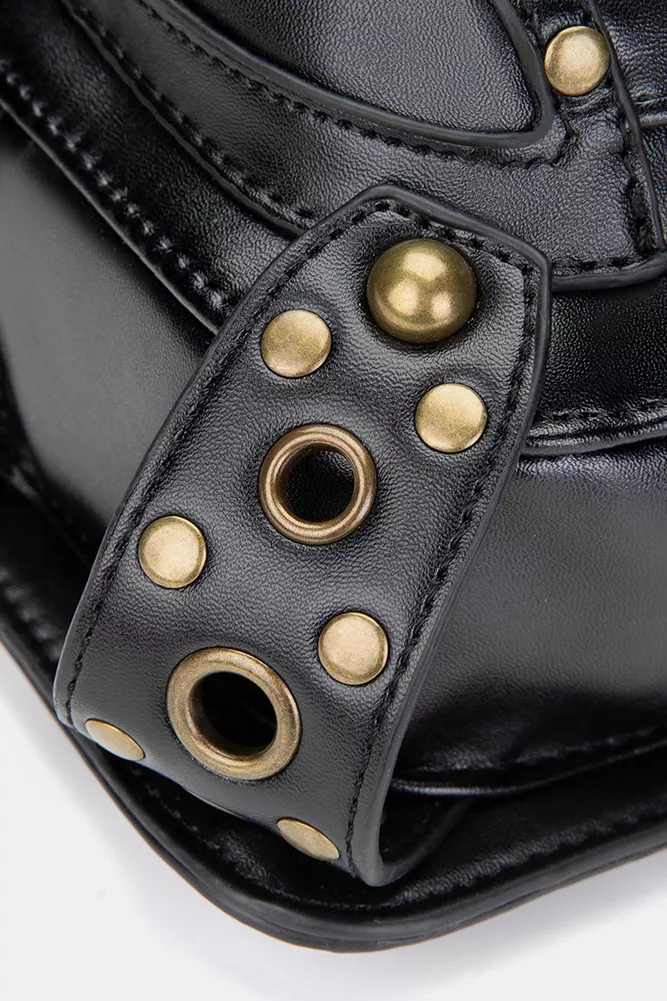 Steampunk Rivet Decor Multipurpose Crossbody Bag, image 13