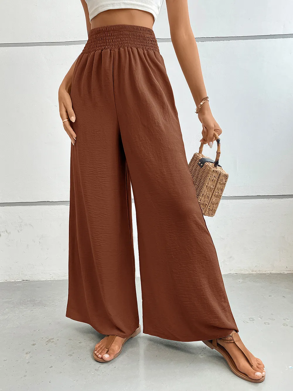 Wide Leg Pants with Pockets, image 20