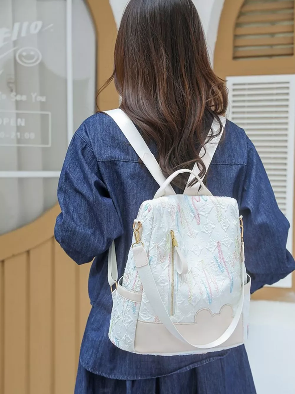 Adjustable Strap Backpack Bag, image 4