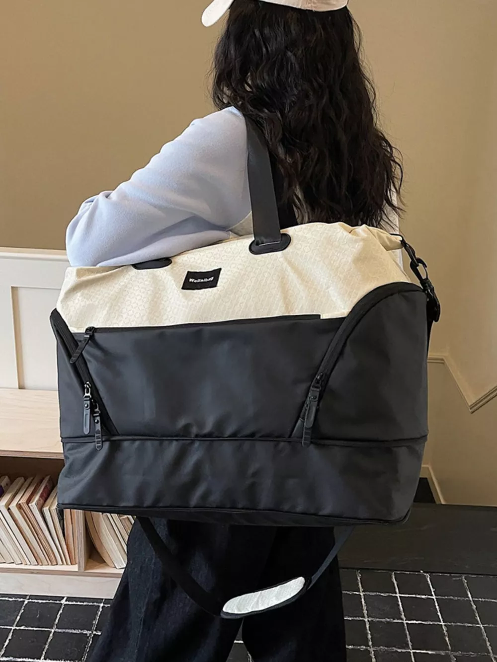 Two-Tone Duffle Bag, image 2