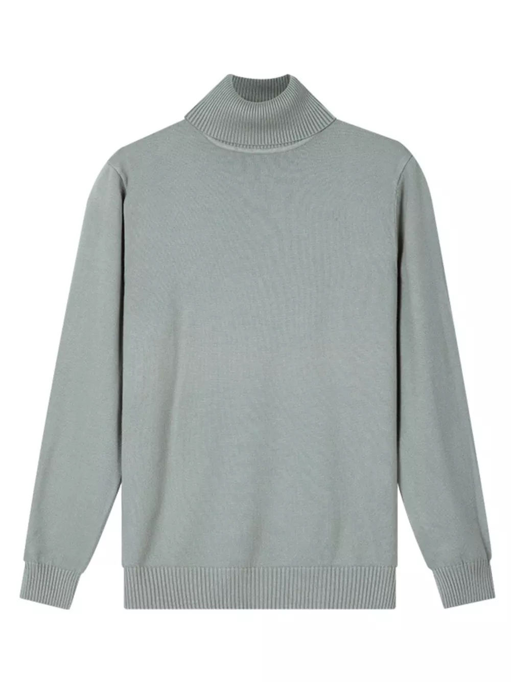 Men's Plus Size Slim-Fit Turtleneck Sweater, image 4