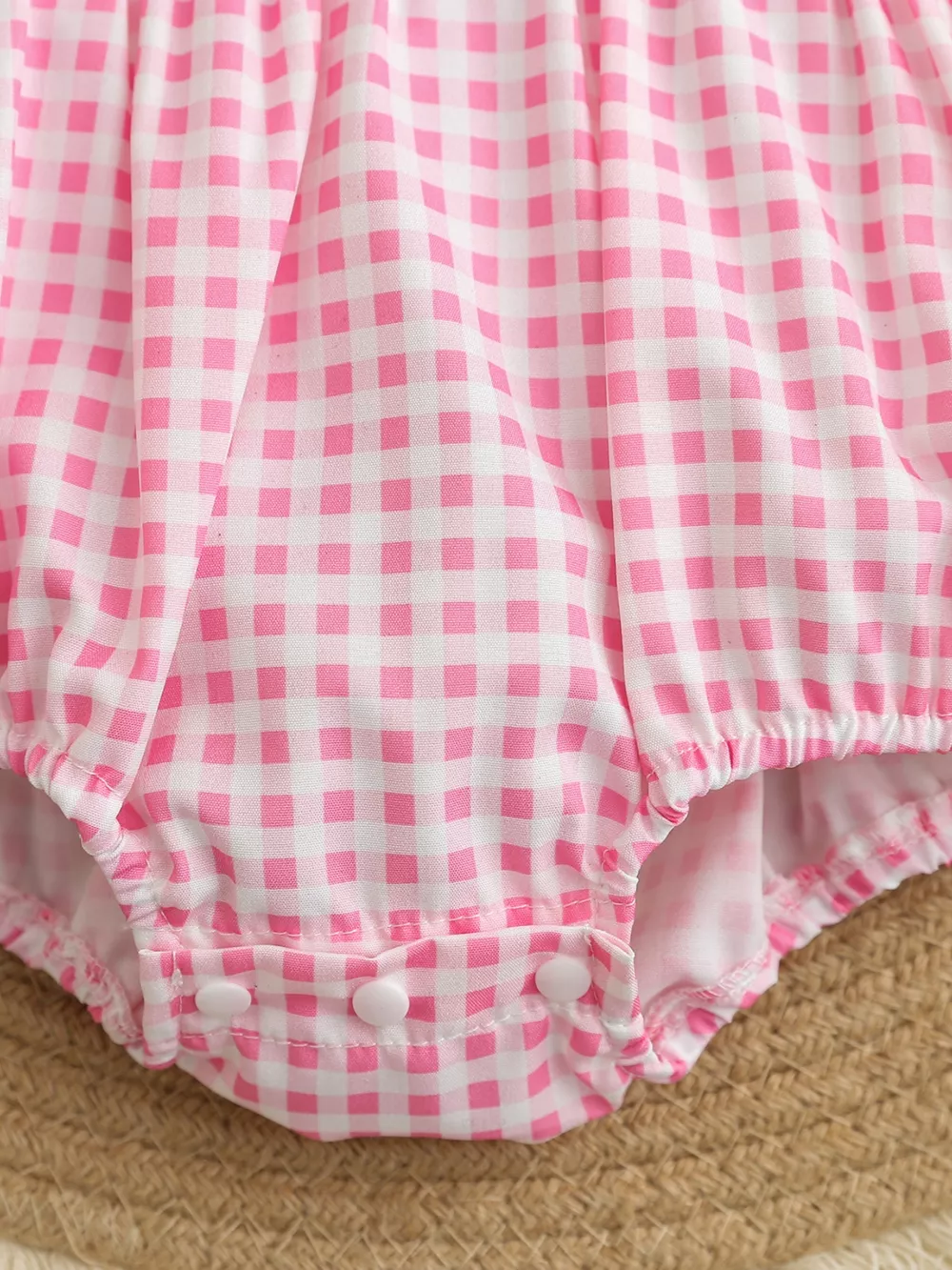 Children's Embroidered Gingham One-Piece, image 6