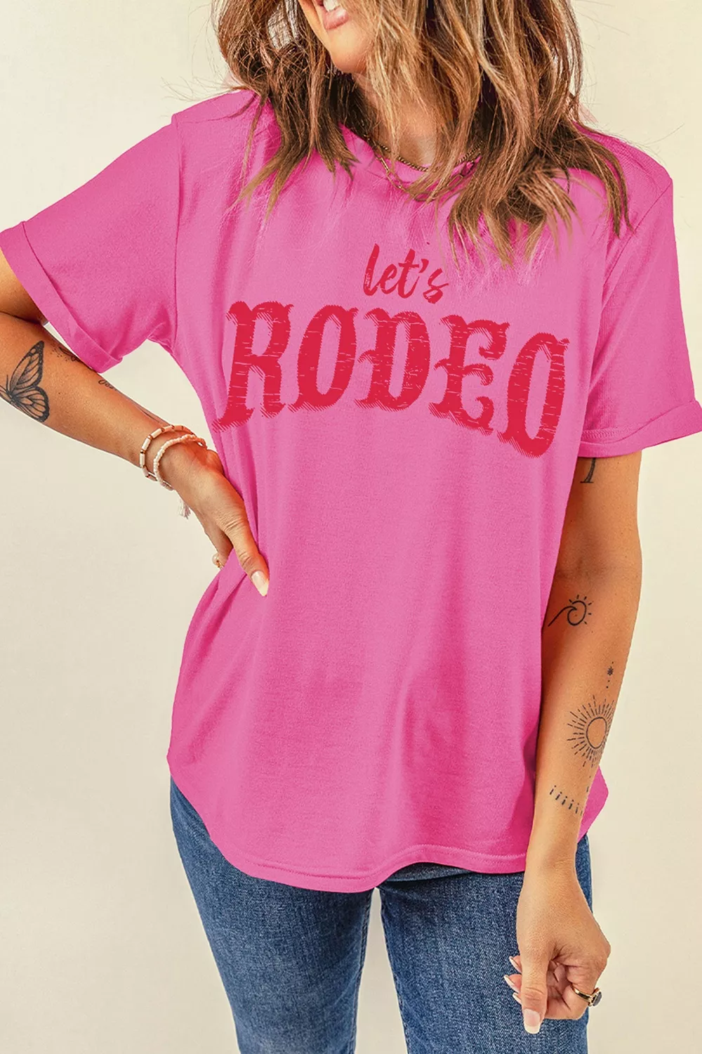 Letter Graphic Short Sleeve T-Shirt, image 4