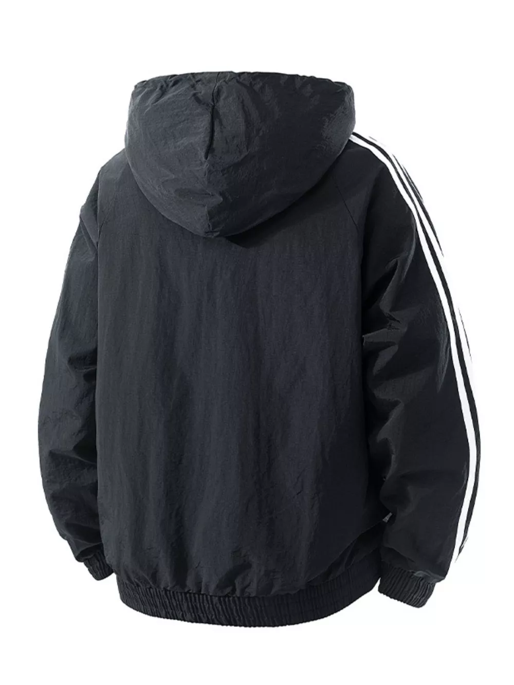 Men's Plus Size Casual Hooded Windbreaker Jacket, image 3