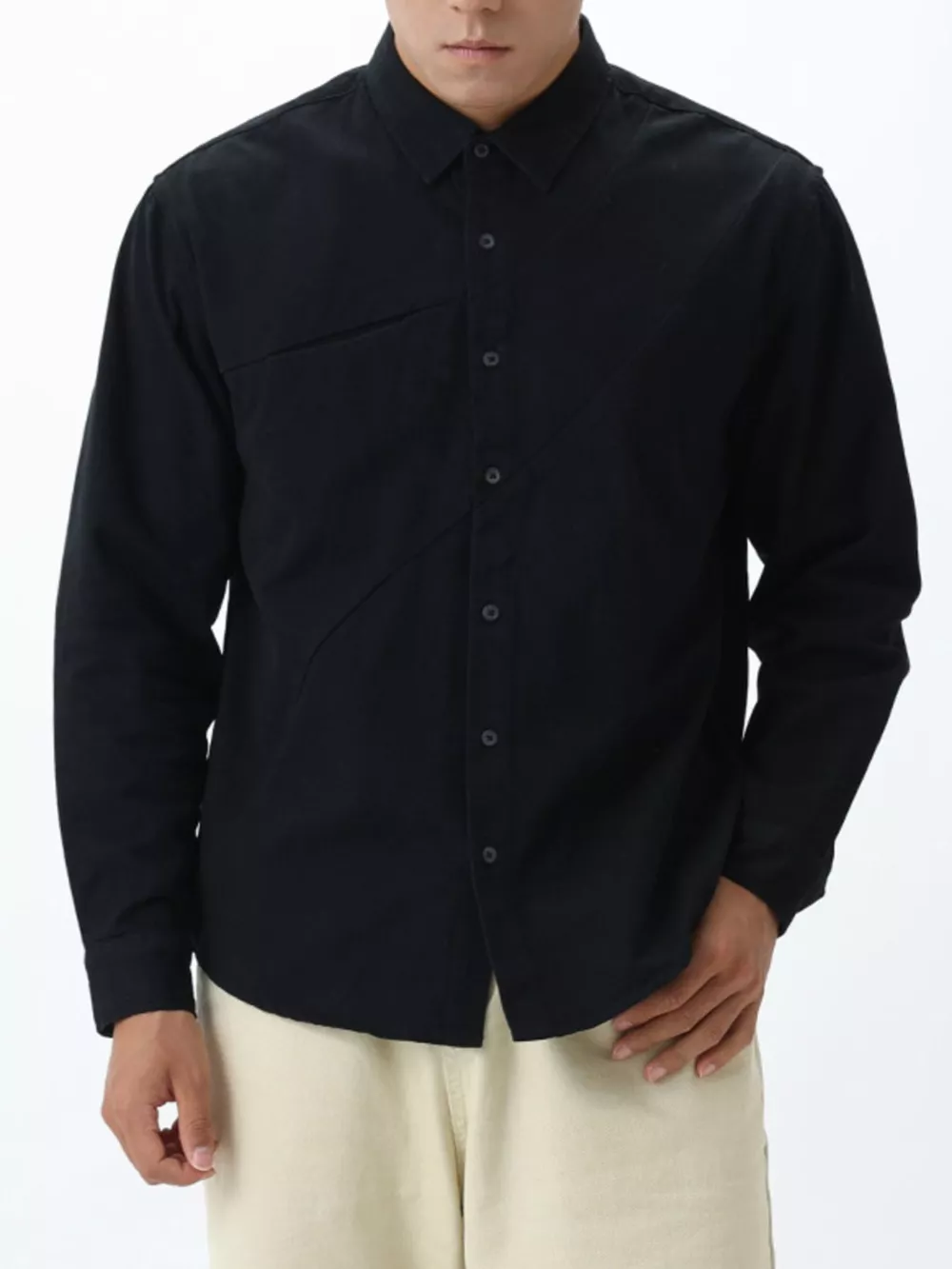 Men's Plus Size Button Up Long Sleeve Shirt, image 4