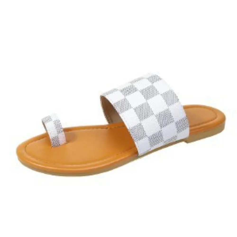 Toe Loop Flats Sandals, image 4