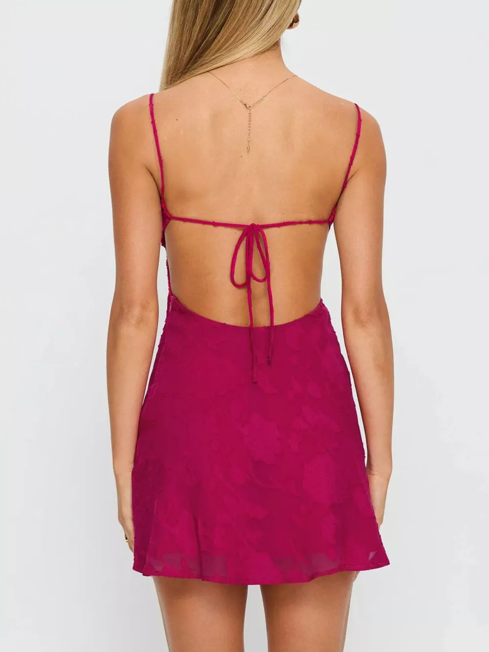 Backless Spaghetti Strap Mini Dress, image 5