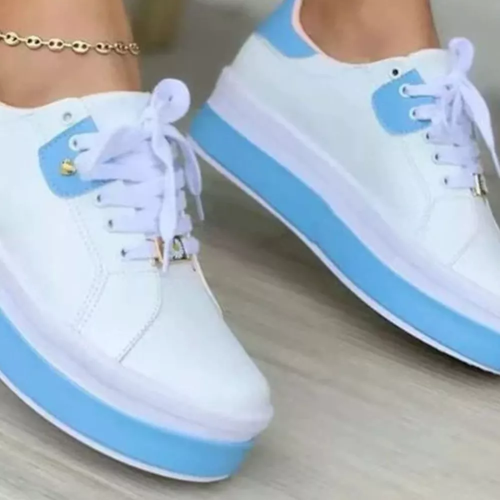 Lace Up Platform Sneakers, image 4