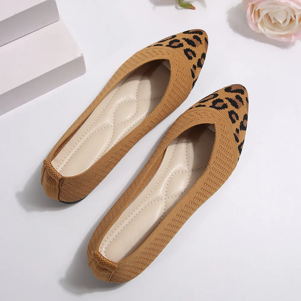 Point Toe Mesh Flat Slip-Ons, image 2