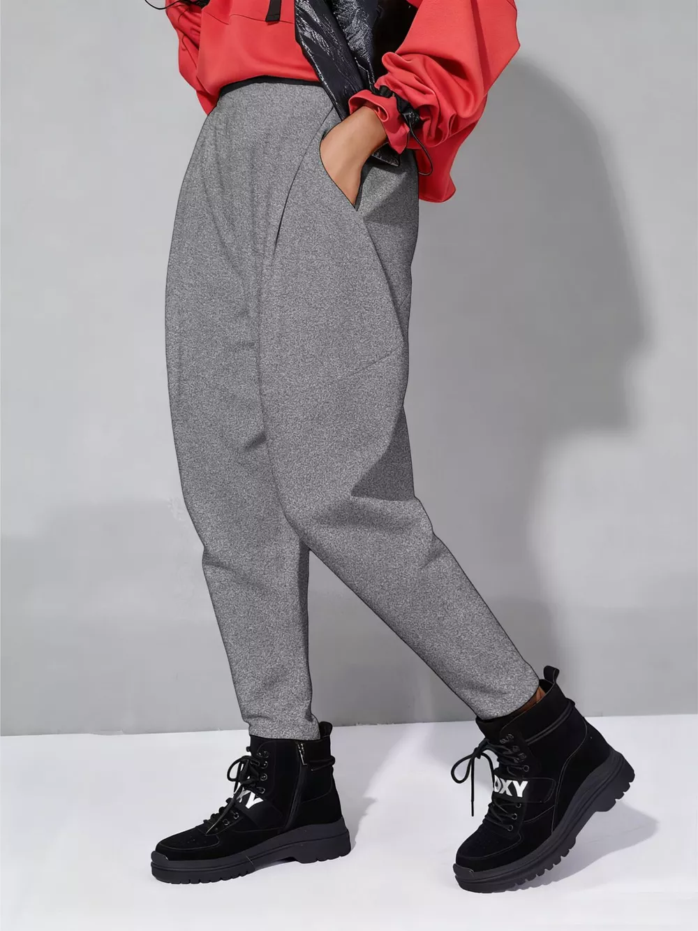 Loose Fit Harem Pants with Pockets, image 13