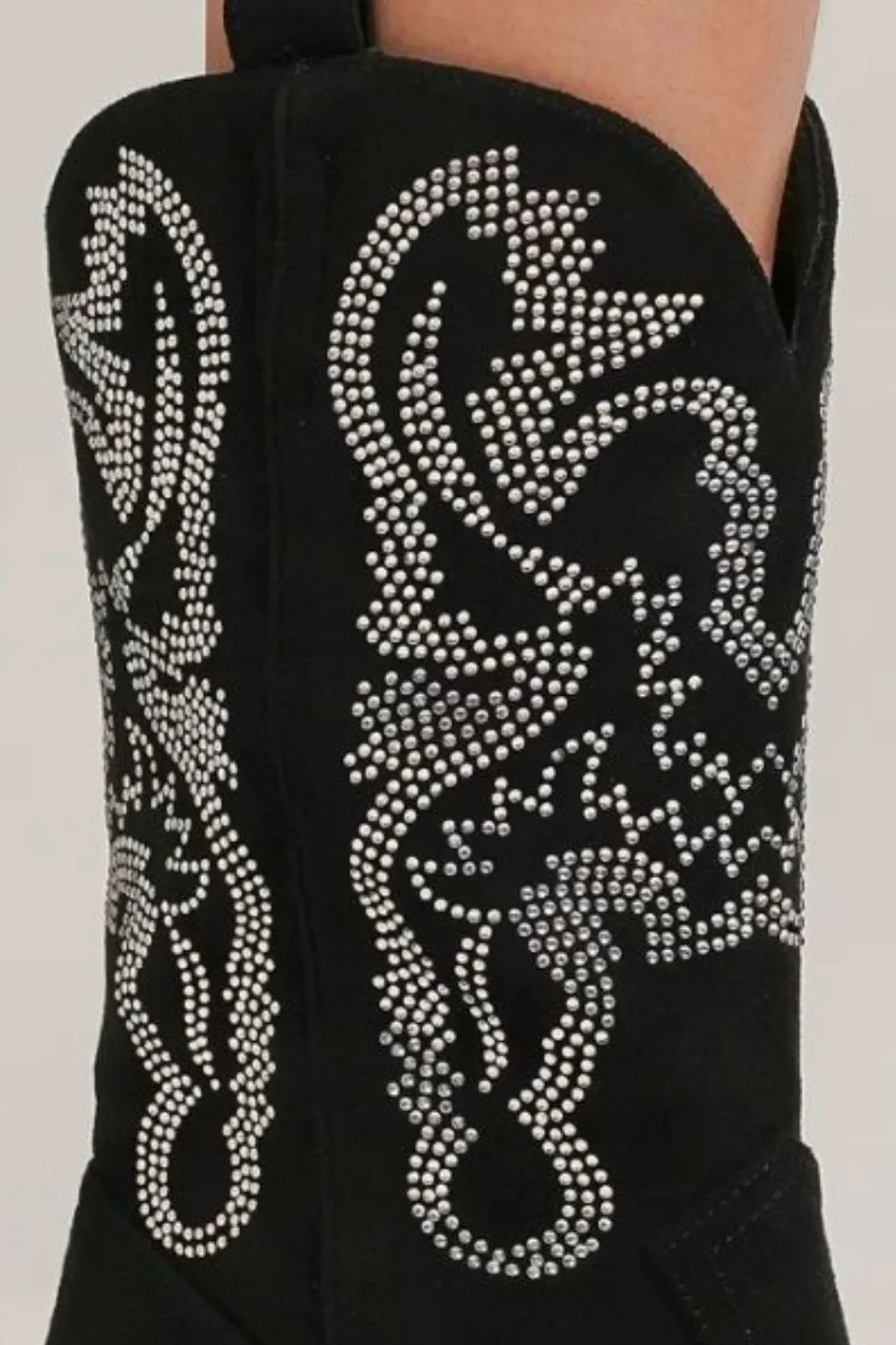 Rhinestone Detail Point Toe Boots, image 3