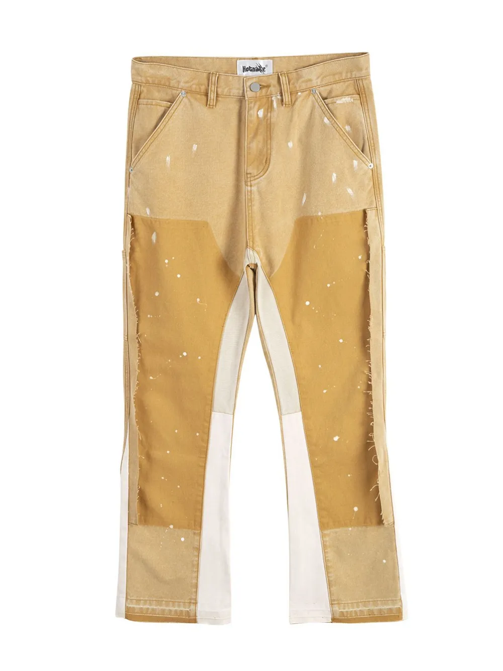 Men's Contrast Washed Bootcut Jeans, image 9