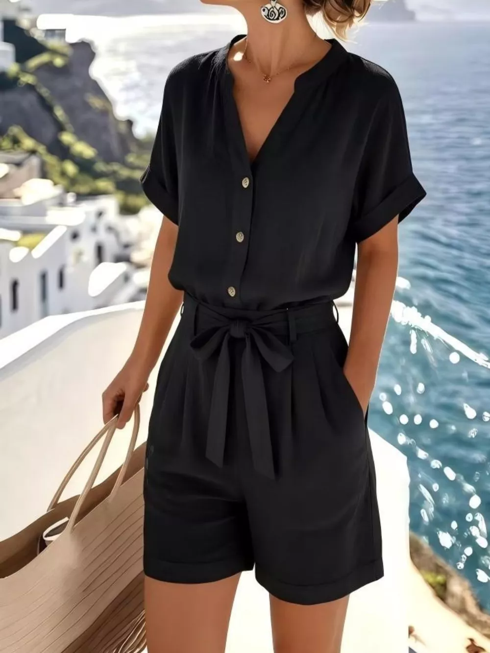 Button Down Shirt and Shorts Set, image 3
