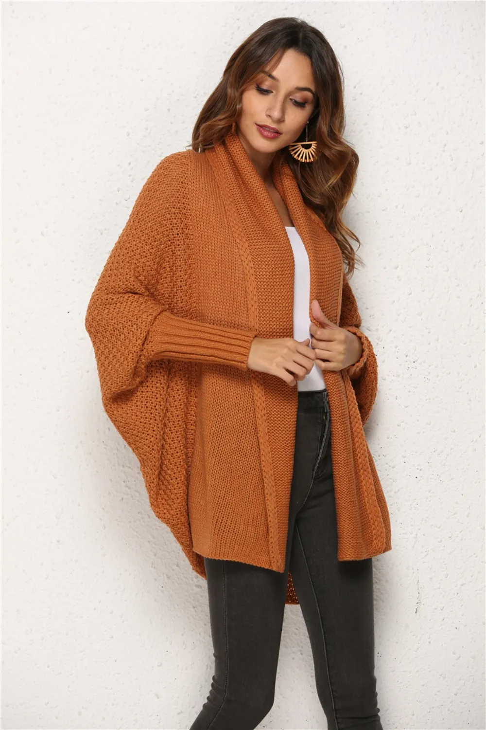 Open Front Batwing Sleeve Cardigan, image 24