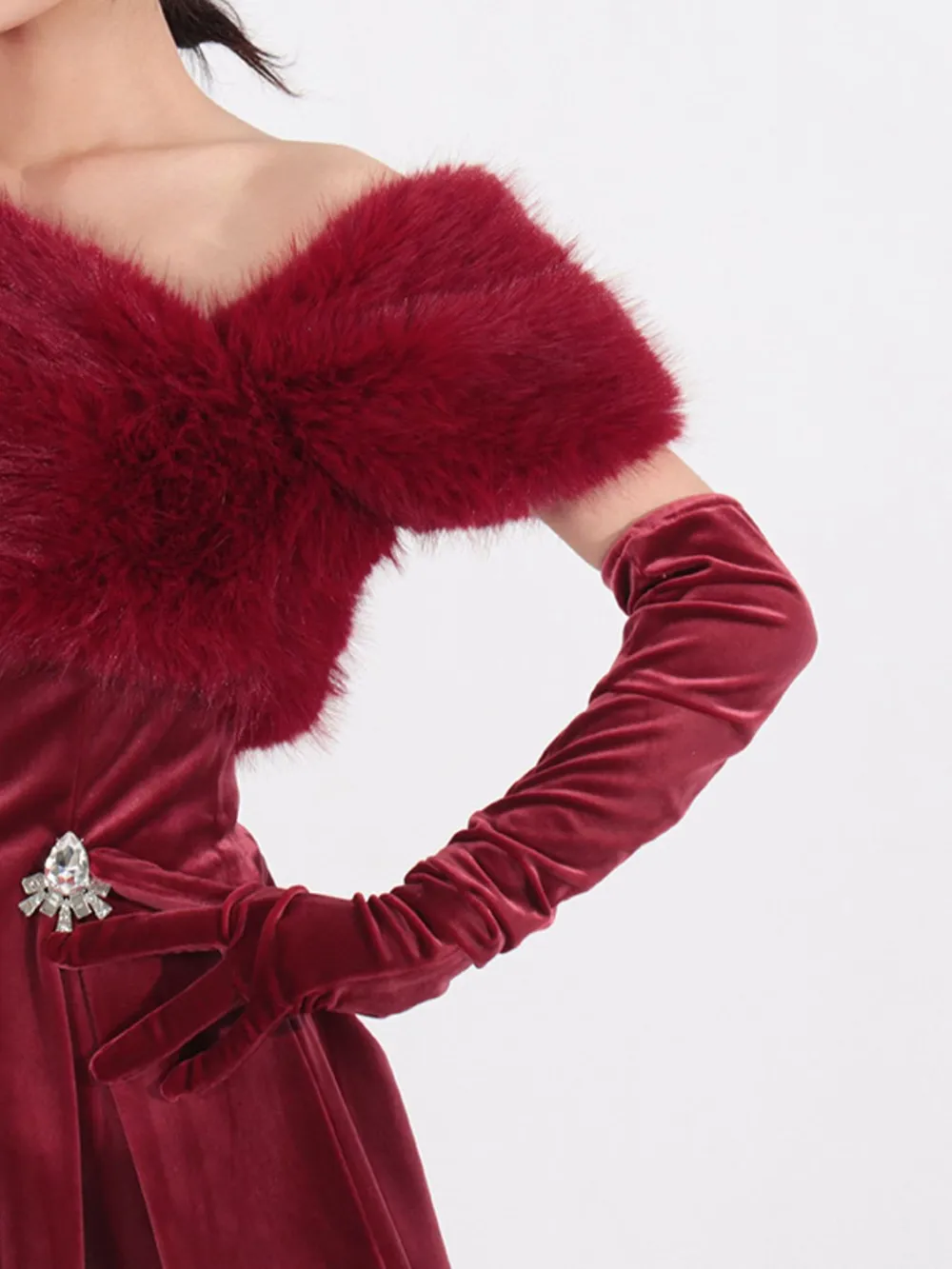 Fuzzy Off Shoulder Mini Dress, image 4