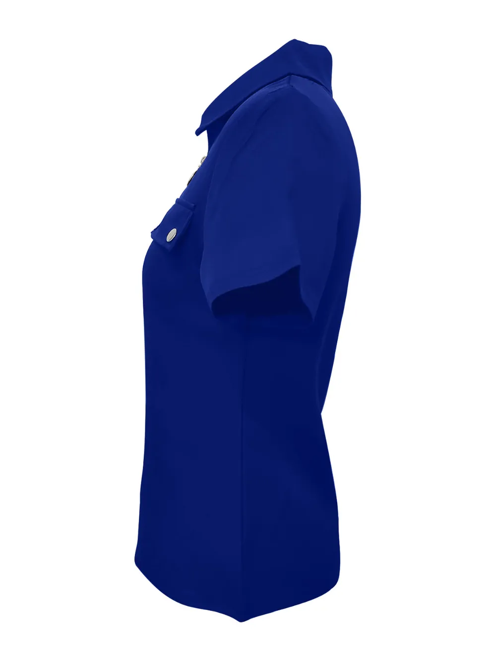 Zip Collar Short Sleeve Top, image 8