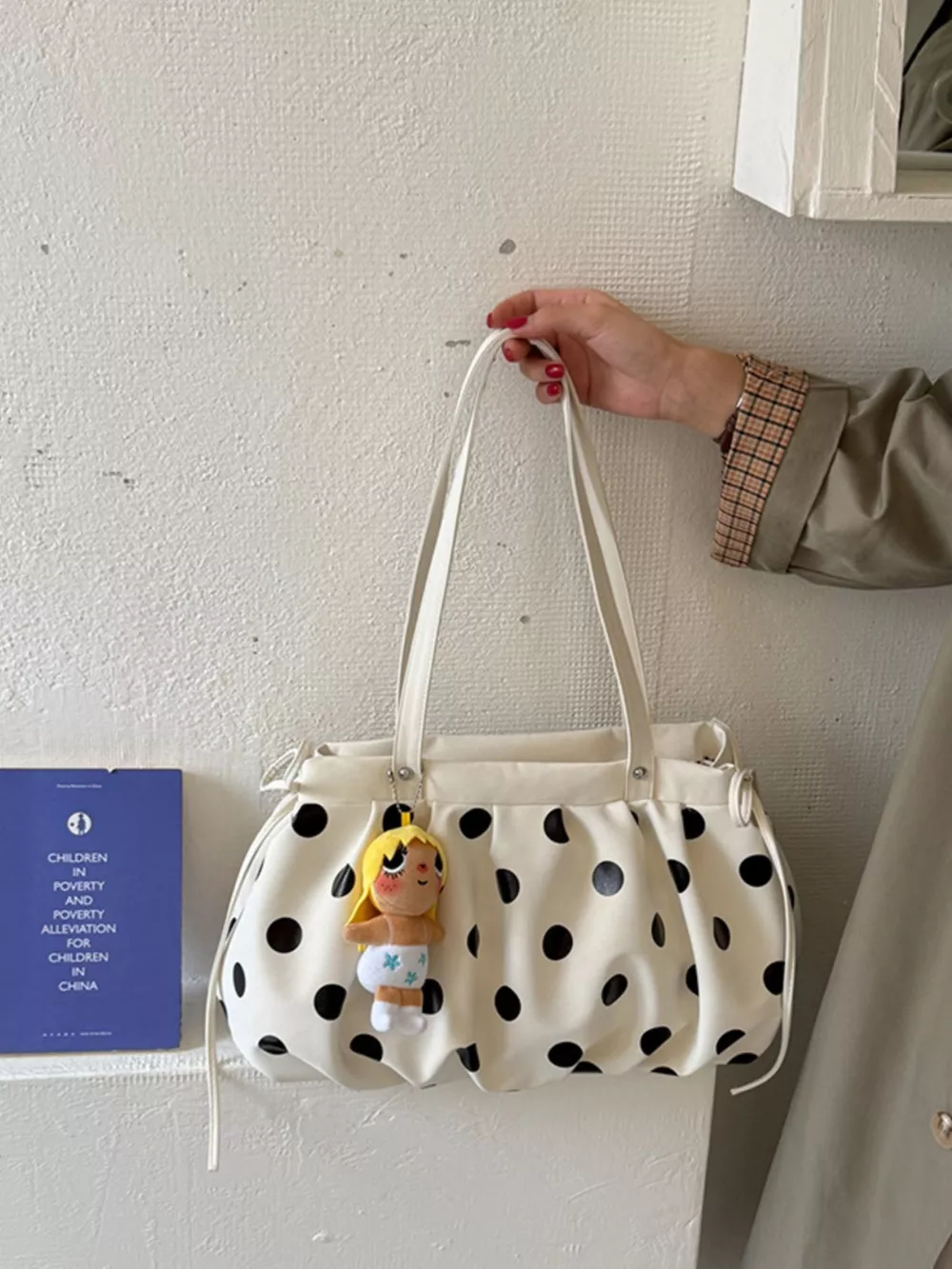 Polka Dot Shoulder Bag, image 12
