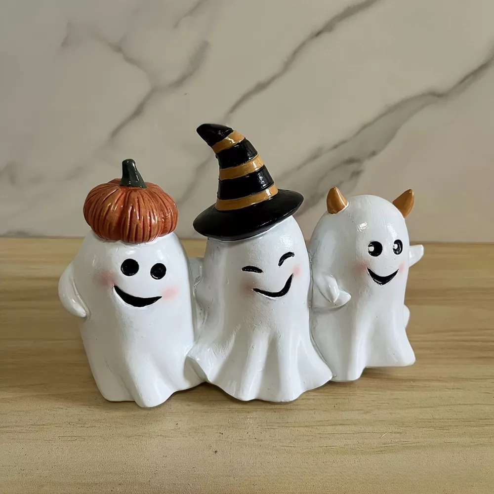 Halloween Ghost Trio Ornament, image 2