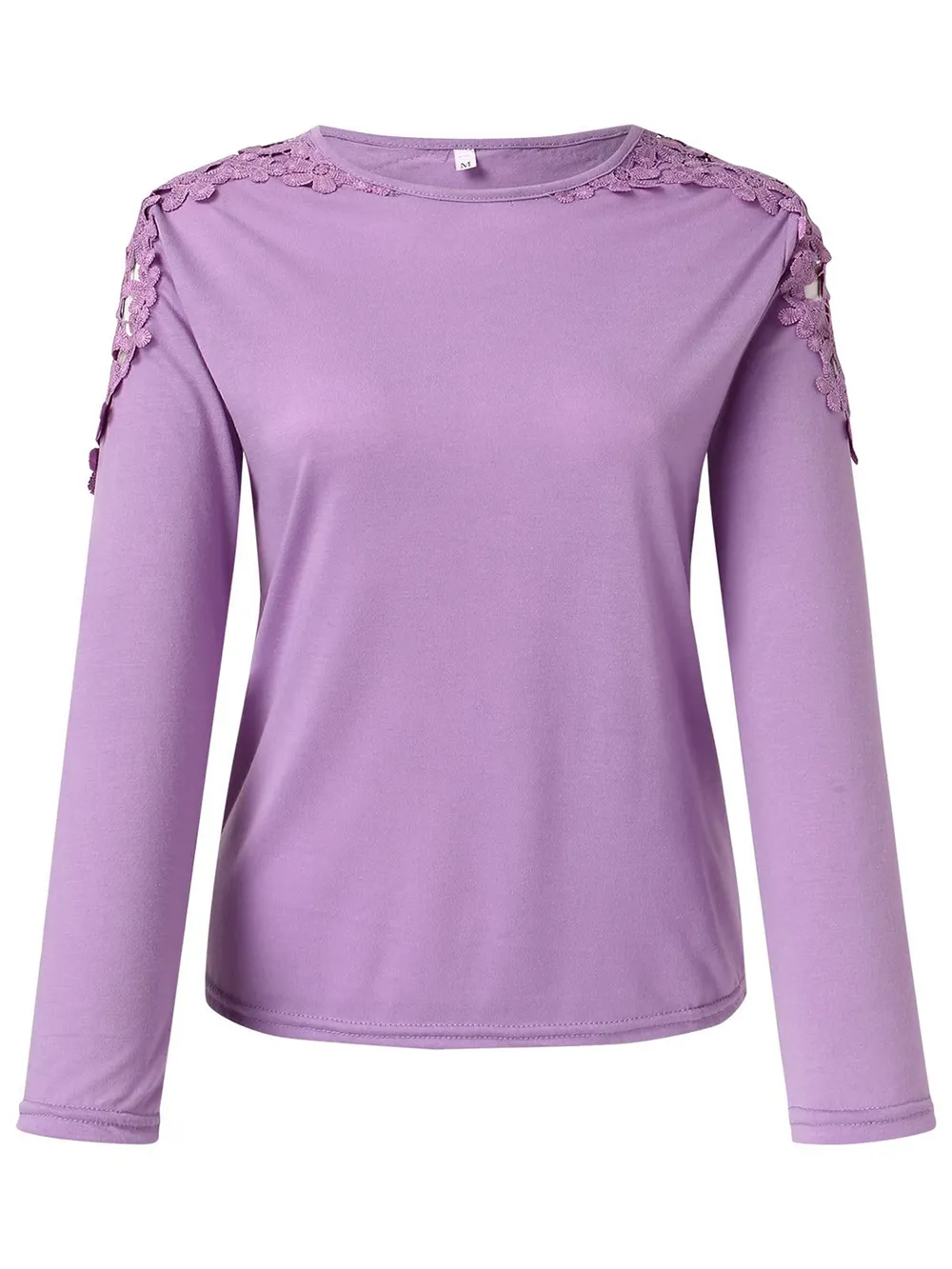 Full Size Cutout Round Neck Long Sleeve T-Shirt, image 12