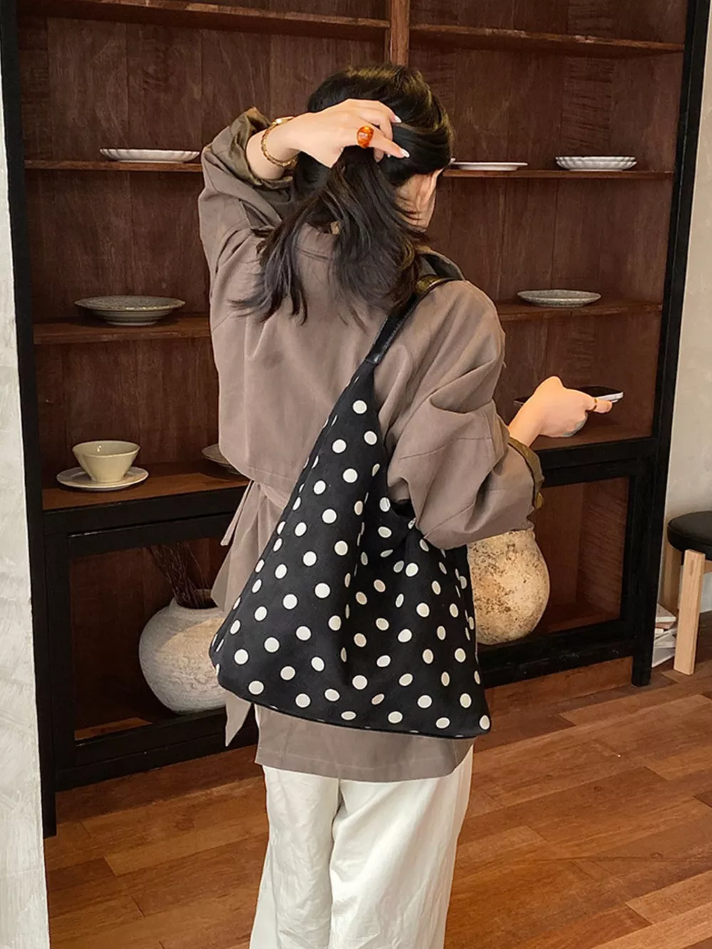 Polka Dot Shoulder Bag, image 4