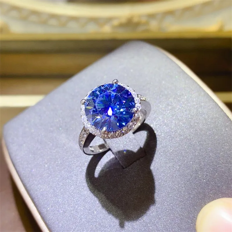 5 Carat Moissanite 925 Sterling Silver Ring, image 3