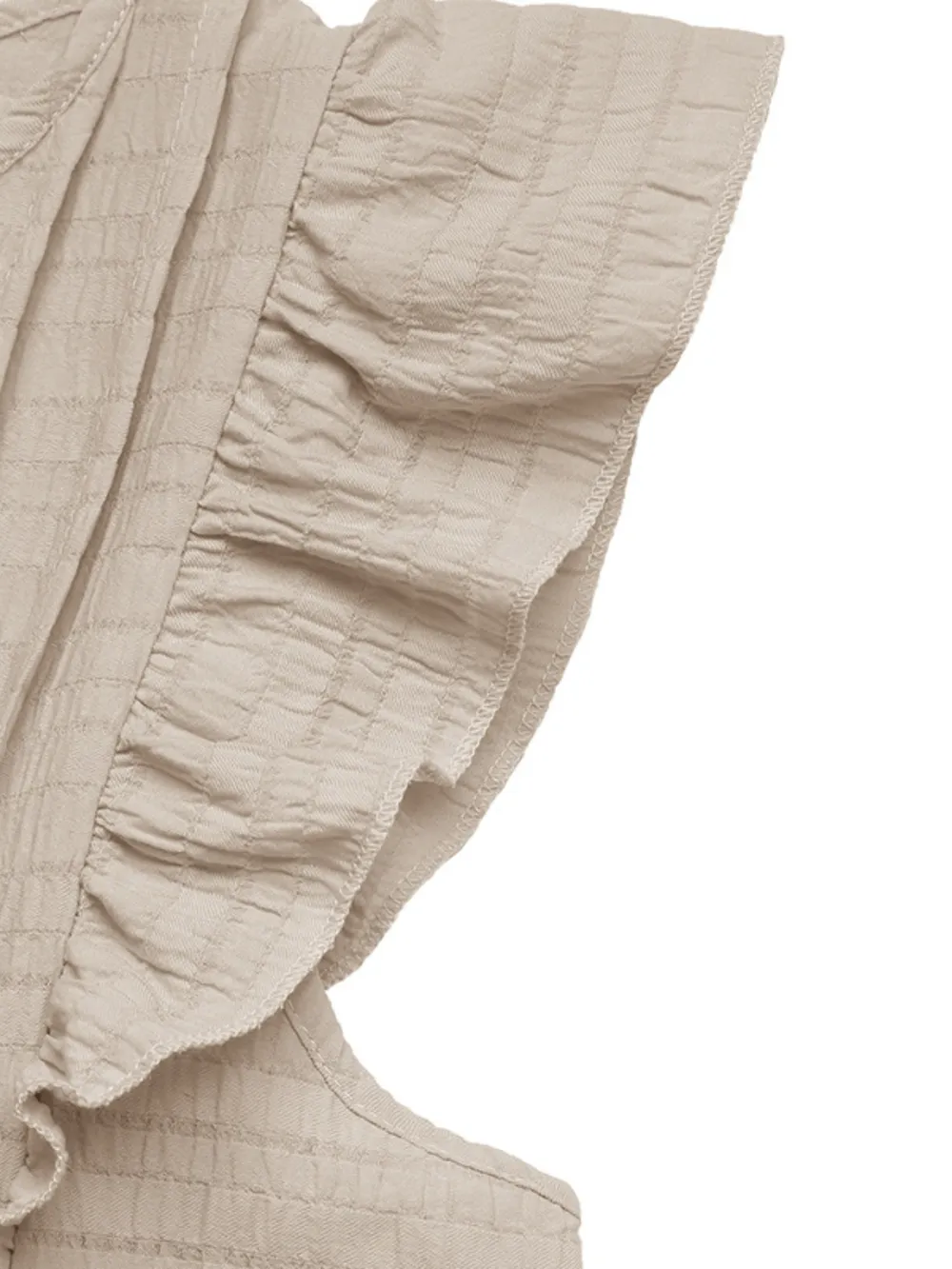 Ruffled Tie Neck Cap Sleeve Dress, image 4