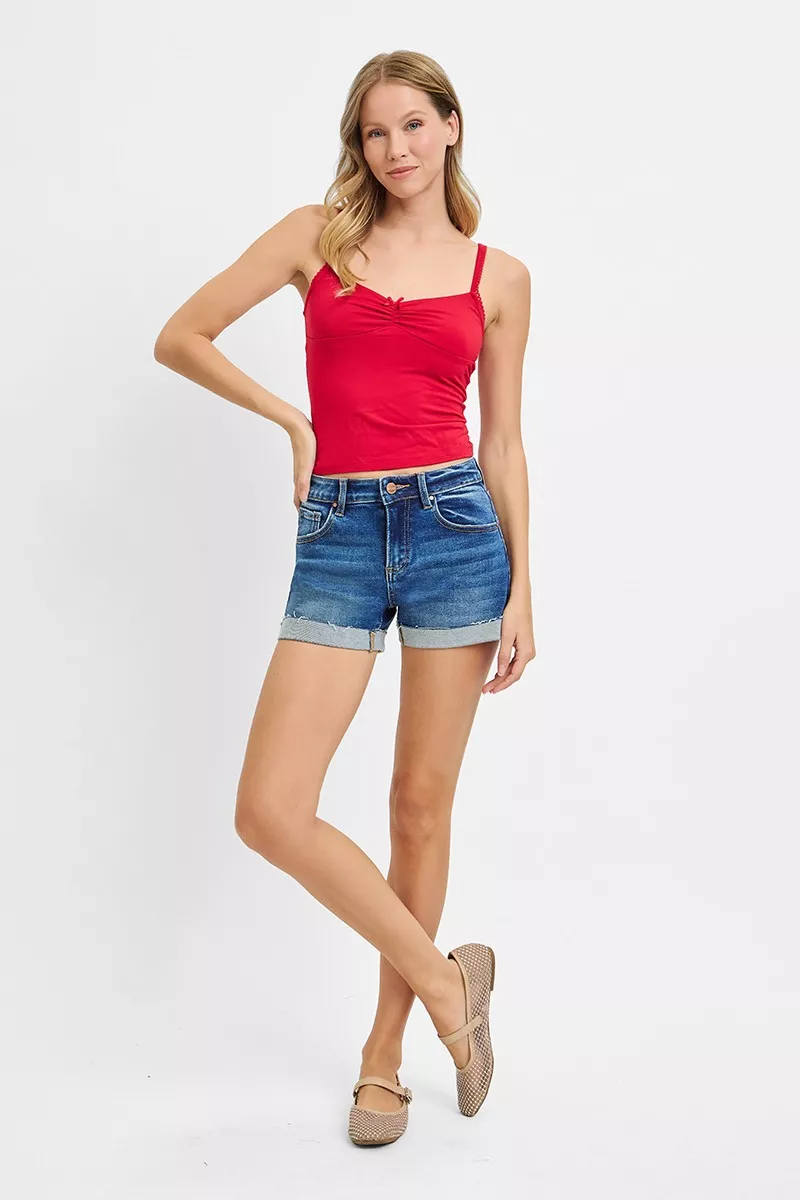 Low Rise Cuffed Shorts, image 7
