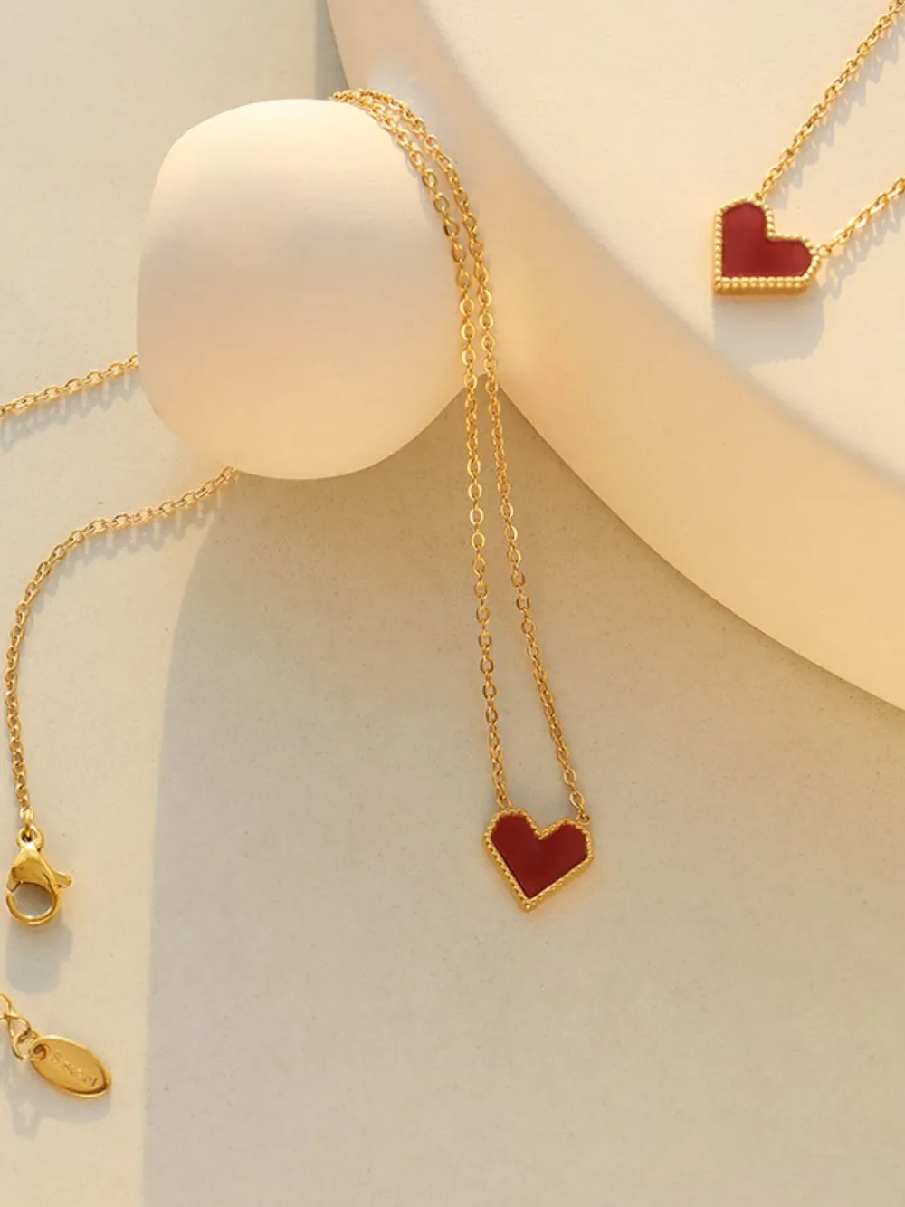 Titanium Steel Heart Necklace, image 6