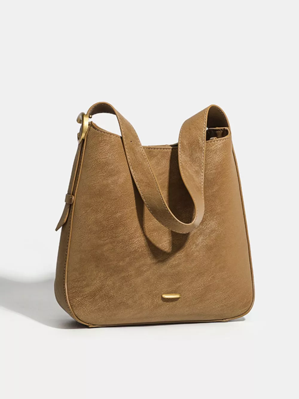 Casual Faux Leather Shoulder Bag, image 2