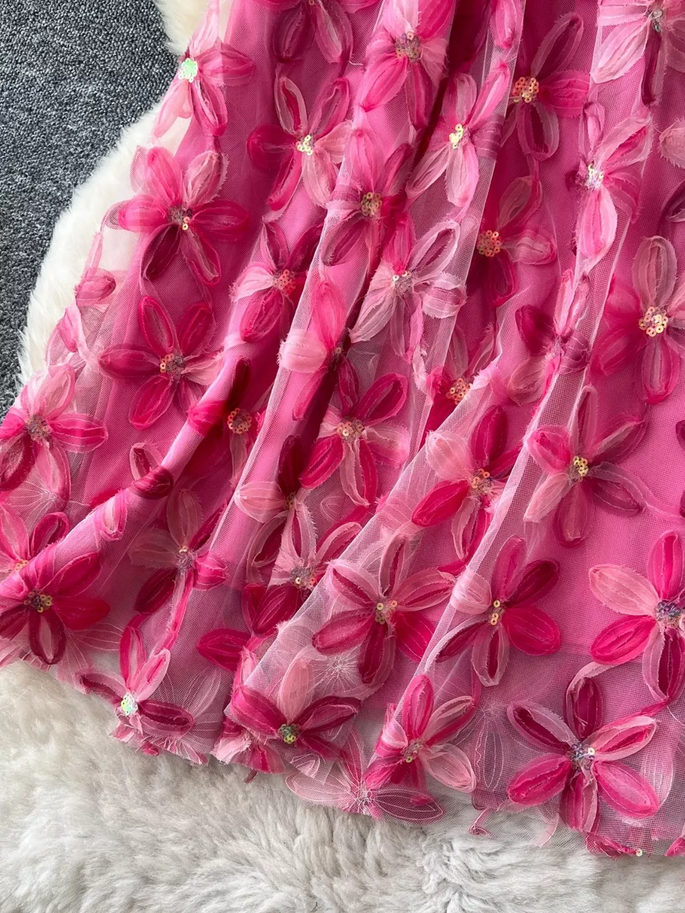 Floral Mesh Skirt, image 5