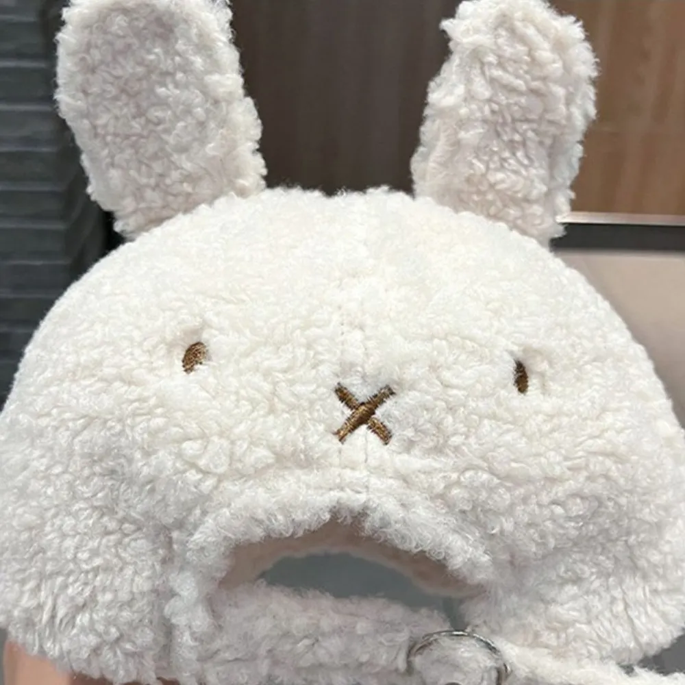 Cute Fluffy Bear Ears Winter Hat, image 5