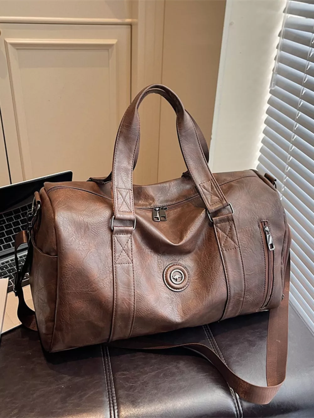 PU Leather Duffel Bag, image 5