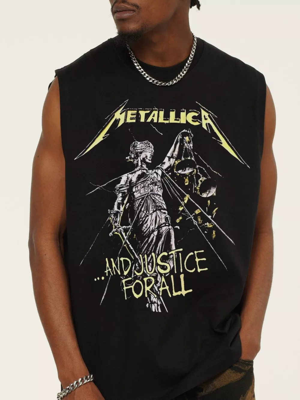 Men's Graphic Round Neck Tank Top