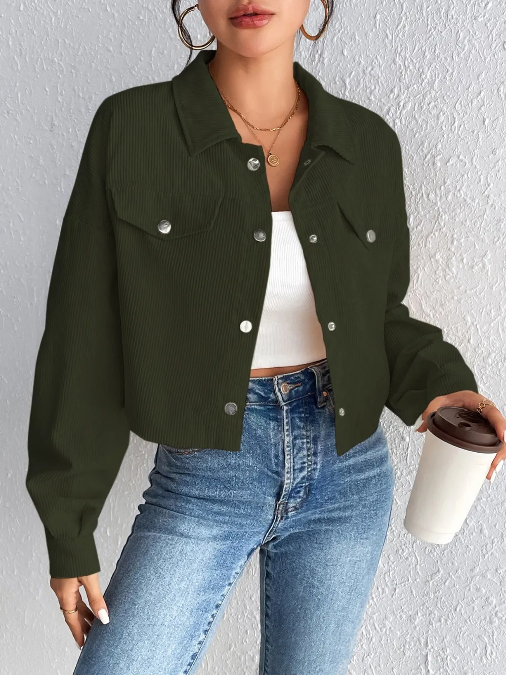 Snap Down Long Sleeve Jacket, image 13