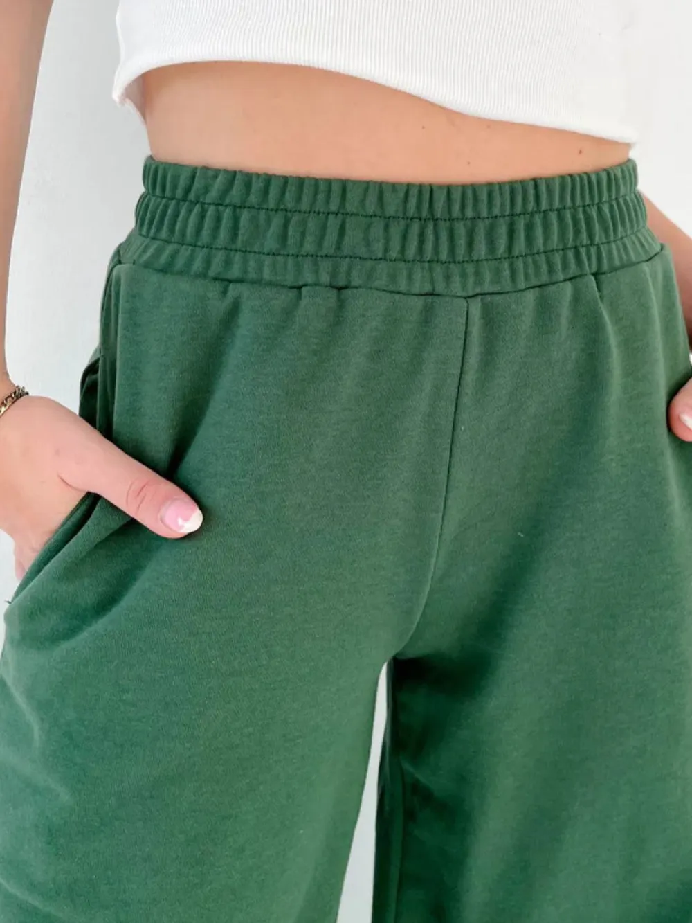 Elastic Waist Wide Leg Pants, image 13