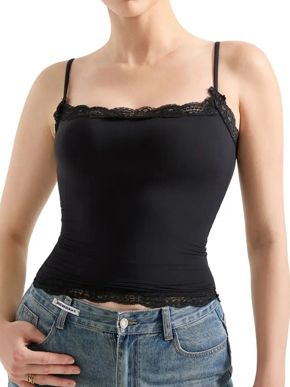 Lace Trim Cami Top
