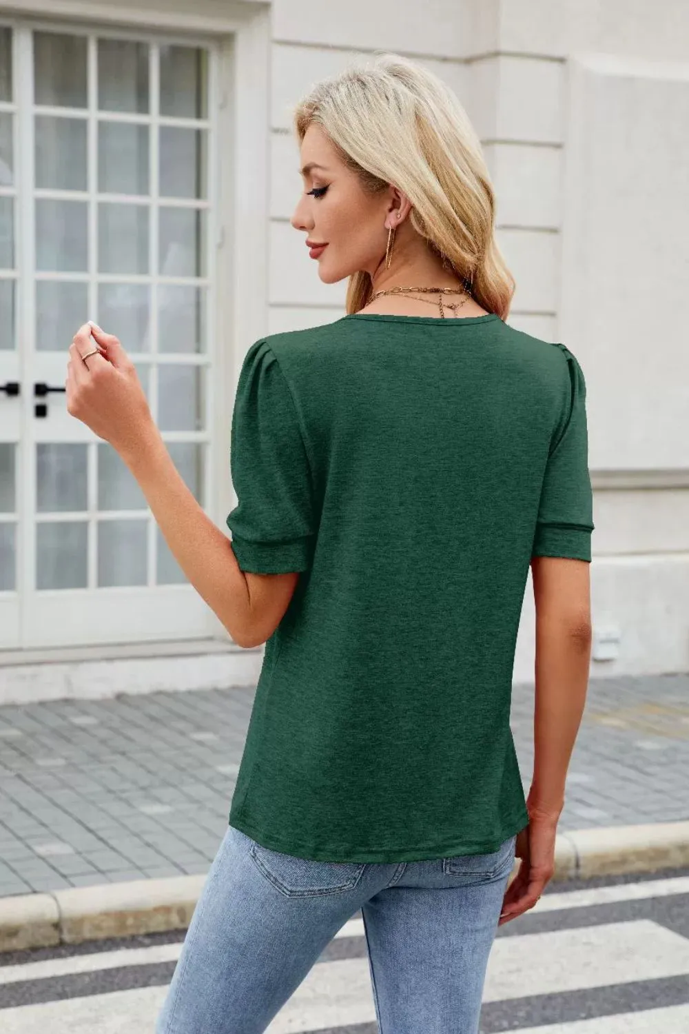 Round Neck Short Sleeve T-Shirt, image 6