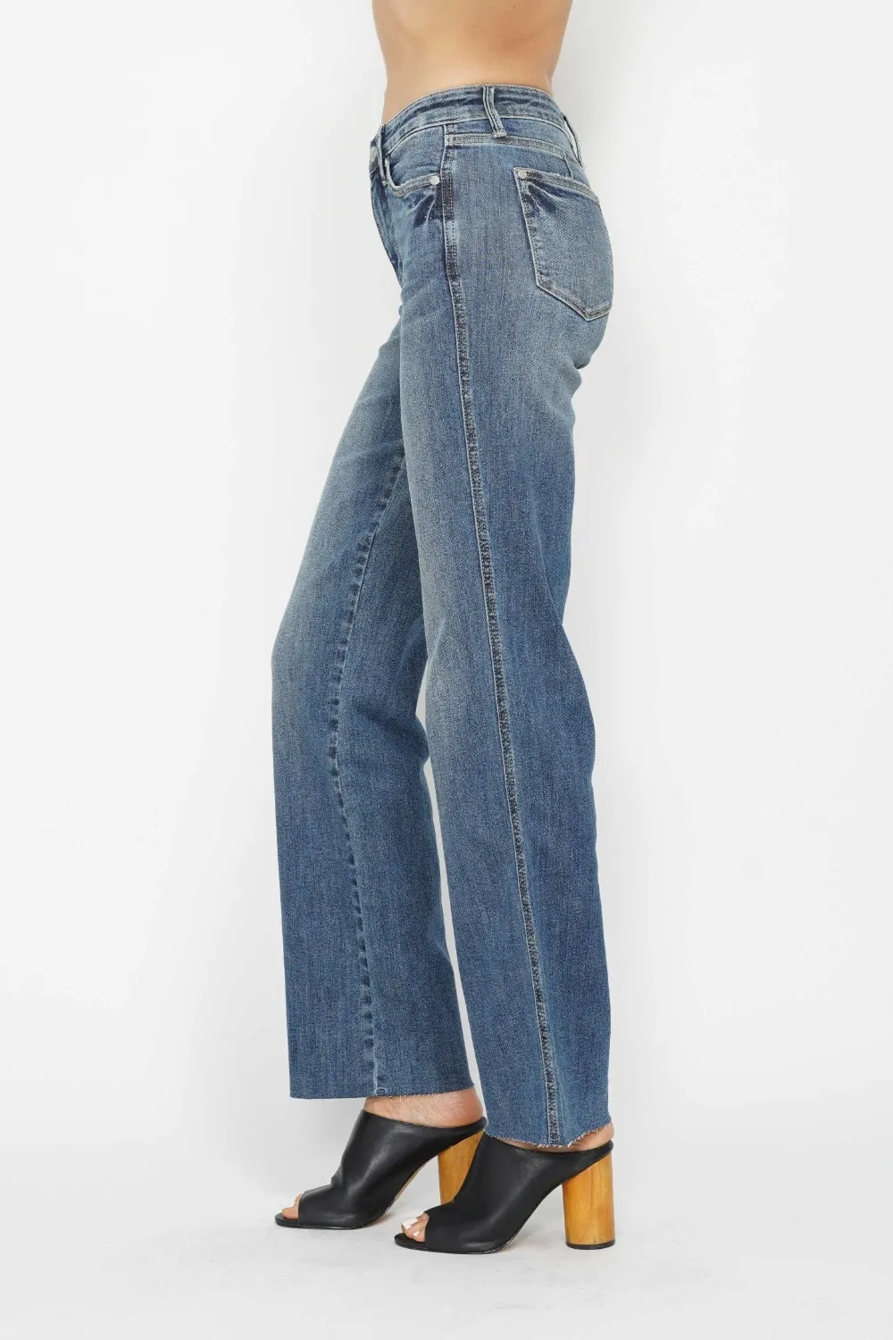 Full Size Tummy Control Straight Jeans, image 6