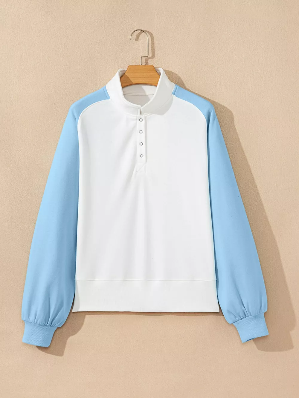 Color Block Snap Buttons Sweatshirt, image 6