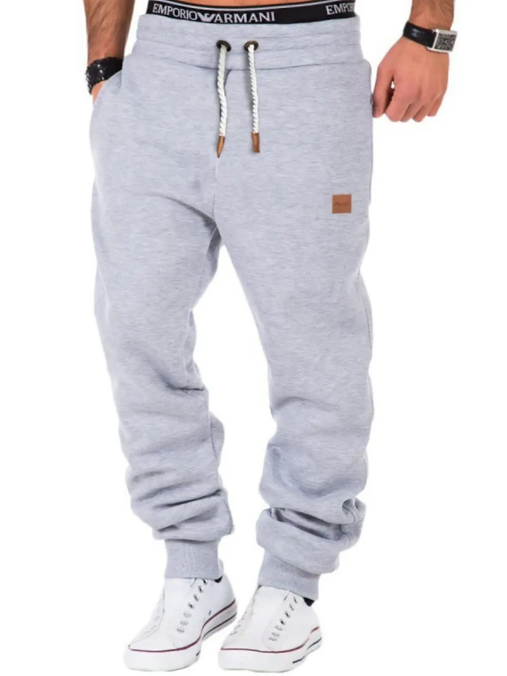 Men's Full Size Drawstring Pants Plus Size, image 3