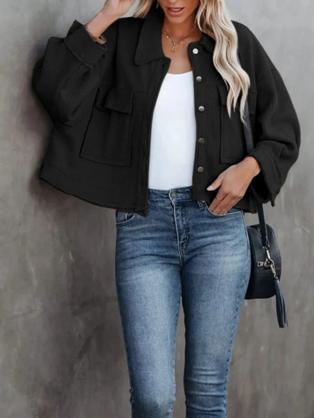 Button Up Long Sleeve Jacket, image 17