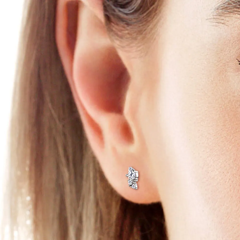 925 Sterling Silver Moissanite Stud Earrings, image 7