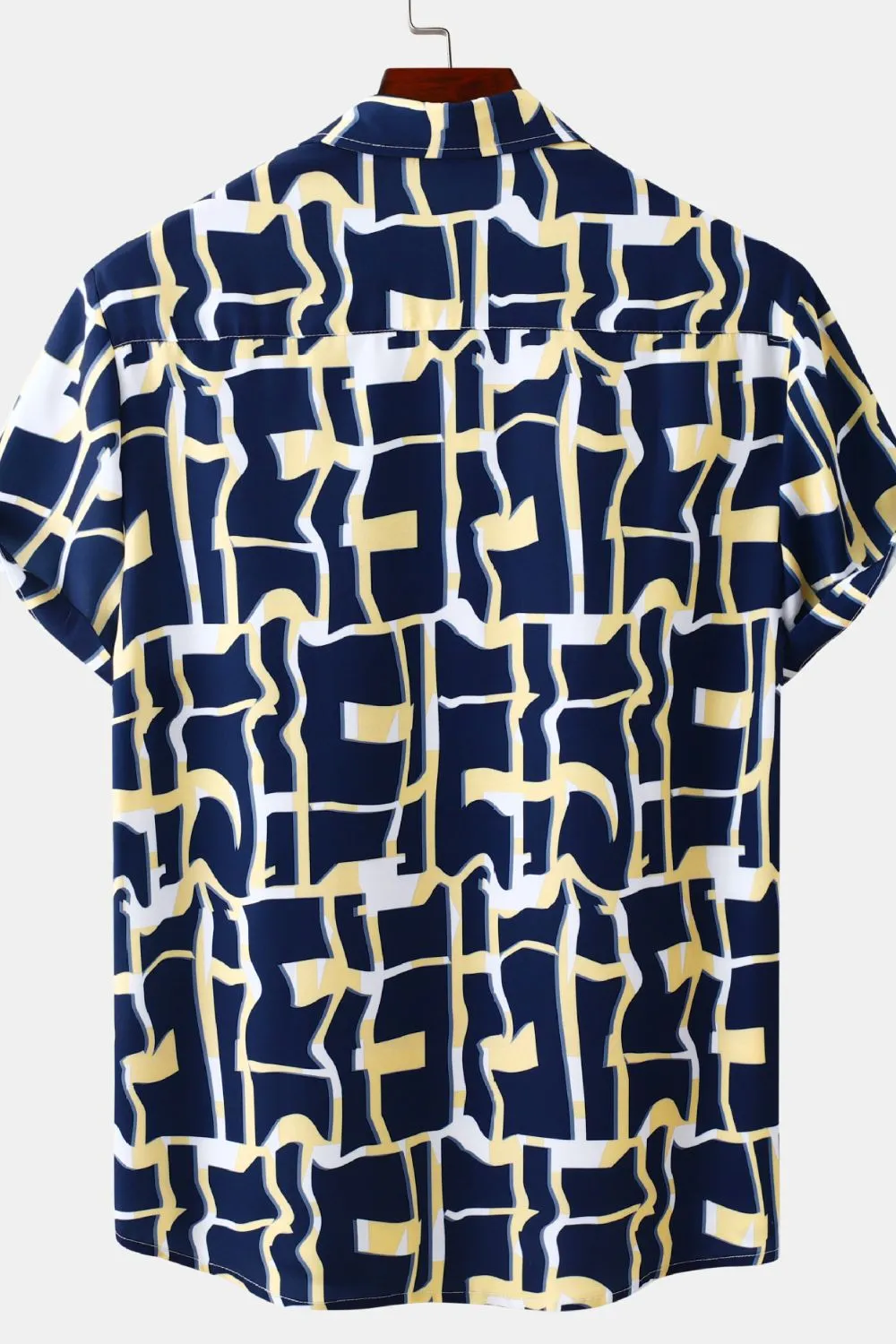 Men's Plus Size Printed Short Sleeve Casual Shirt, image 2