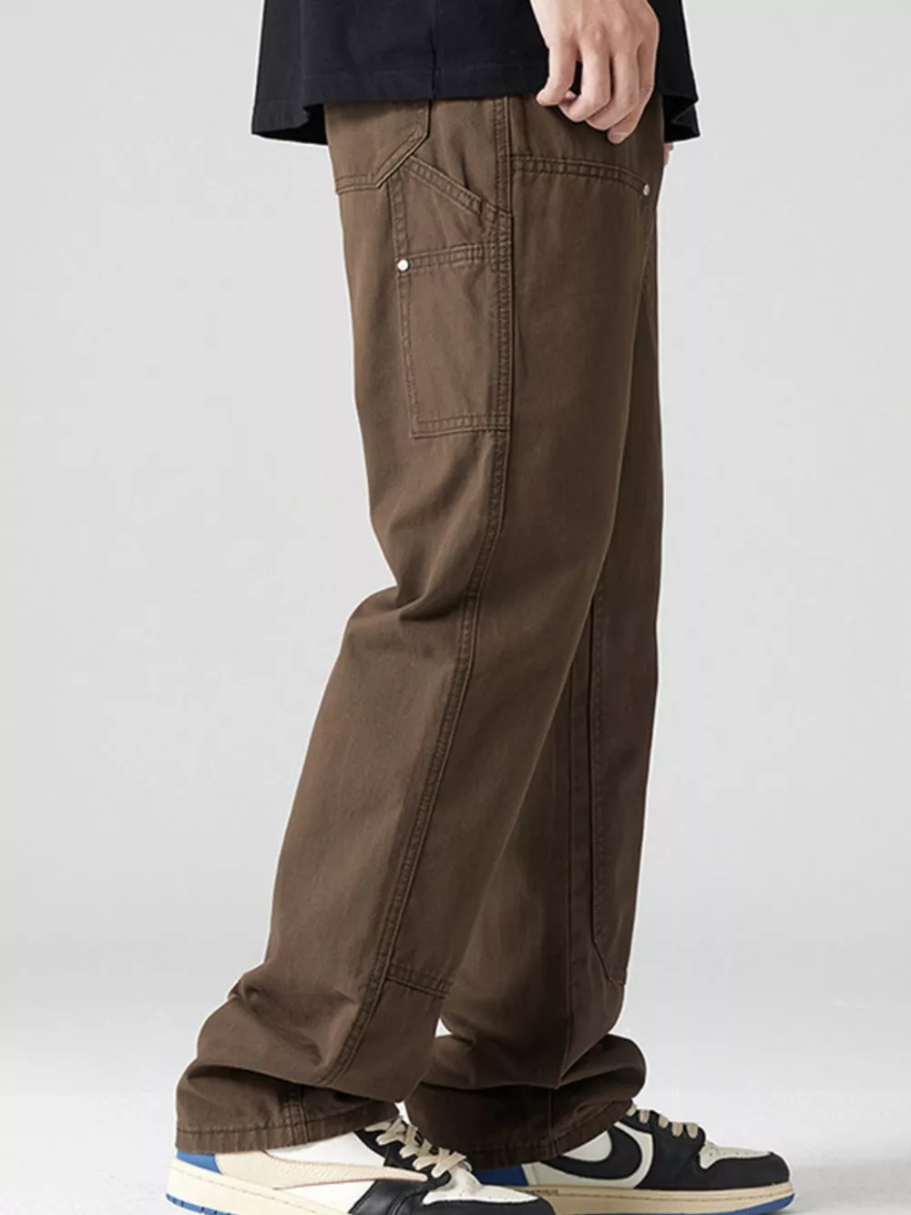 Men's Wide-Leg Relaxed Fit Jeans, image 9